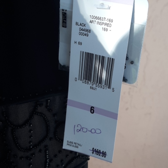 Jones New York spaghetti strap sequin bodice dress - Picture 4 of 5